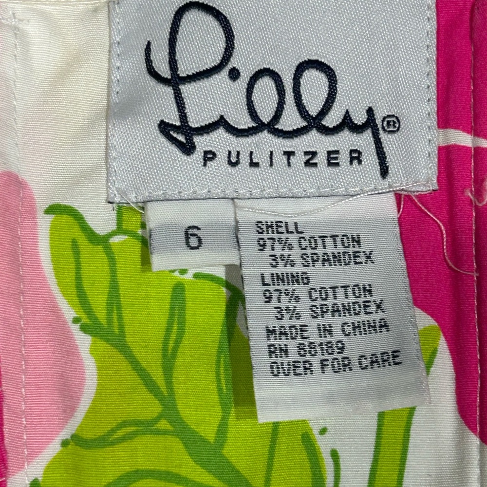Vintage Lilly Pulitzer Strapless Dress NWT | 90sβ Floral Stretch Size 6 - Picture 5 of 12